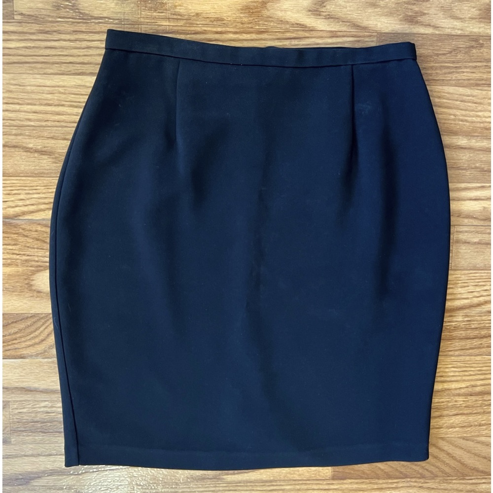Vintage black pencil skirt, sz 6